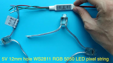 5V WS2811 RGB 5050 LED pixel string - happyttt.com
