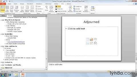 How Saving time with Outline mode in power point