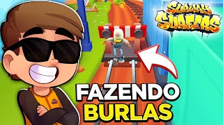 PLAYER DE STUMBLE GUYS JOGANDO SUBWAY SURFERS PELA PRIMEIRA VEZ #subwa