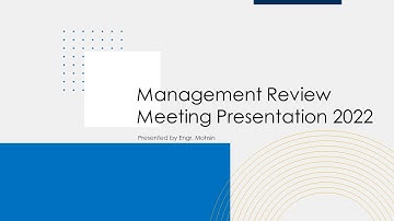 Management Review Meeting Presentation