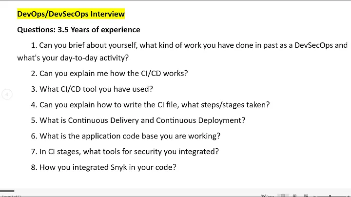 Real DevOps & DevSecOps Engineer interview questions & Answers #devopsinterviewquestions  #devops