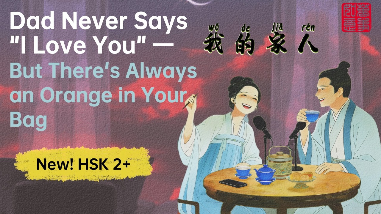 New HSK Vocabs in Context | The Unspoken Love of Chinese Parents 🍊 | 我的家人 | Mandarin Podcast