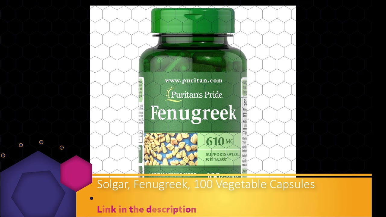 Solgar, Fenugreek, 100 Vegetable Capsules YouTube