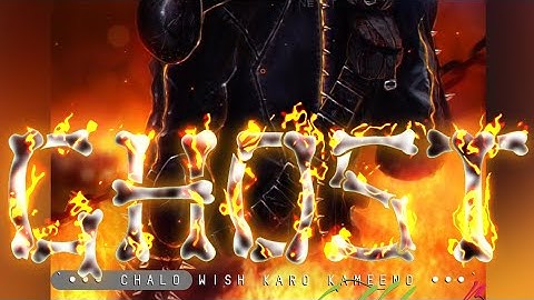 Ghost & Fb Fyter Dp Editing | Fire On Font Editing 2023 fire text effect