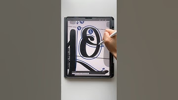 Procreate lettering! #procreatebrushes #shorts #moderncalligraphy m