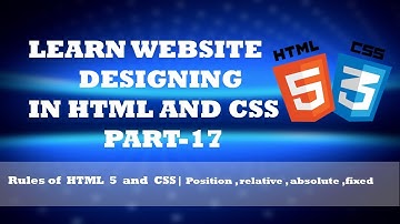 17 | Html and Css | Position | URDU-HINDI | Website Developement | Yazdan Haider