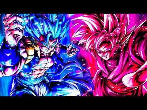 SOLD - Ultra Gogeta Blue+Ultra Goku black rose 14k chrono crystal