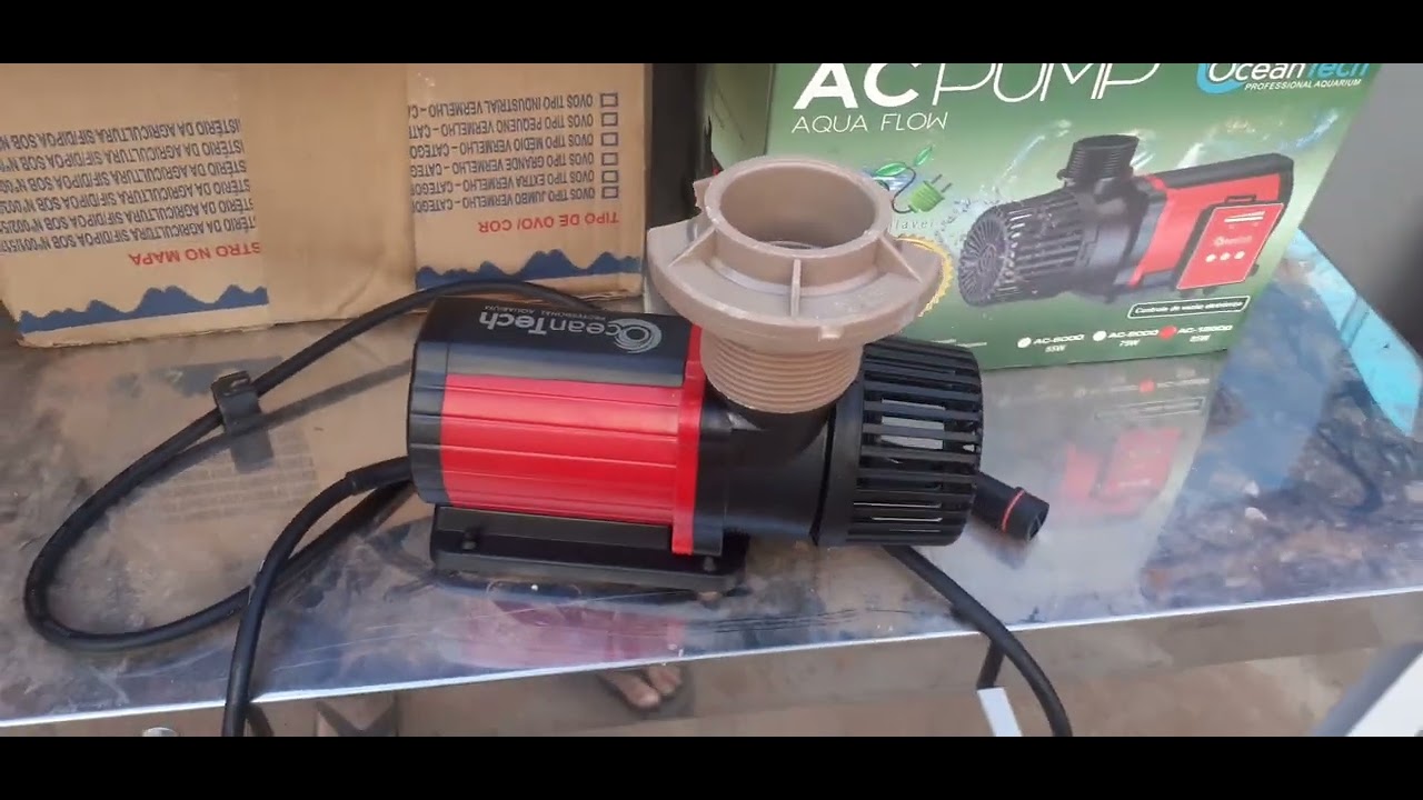 Macete para fixar o cano de 50 na bomba OceanTech. Vídeo 10