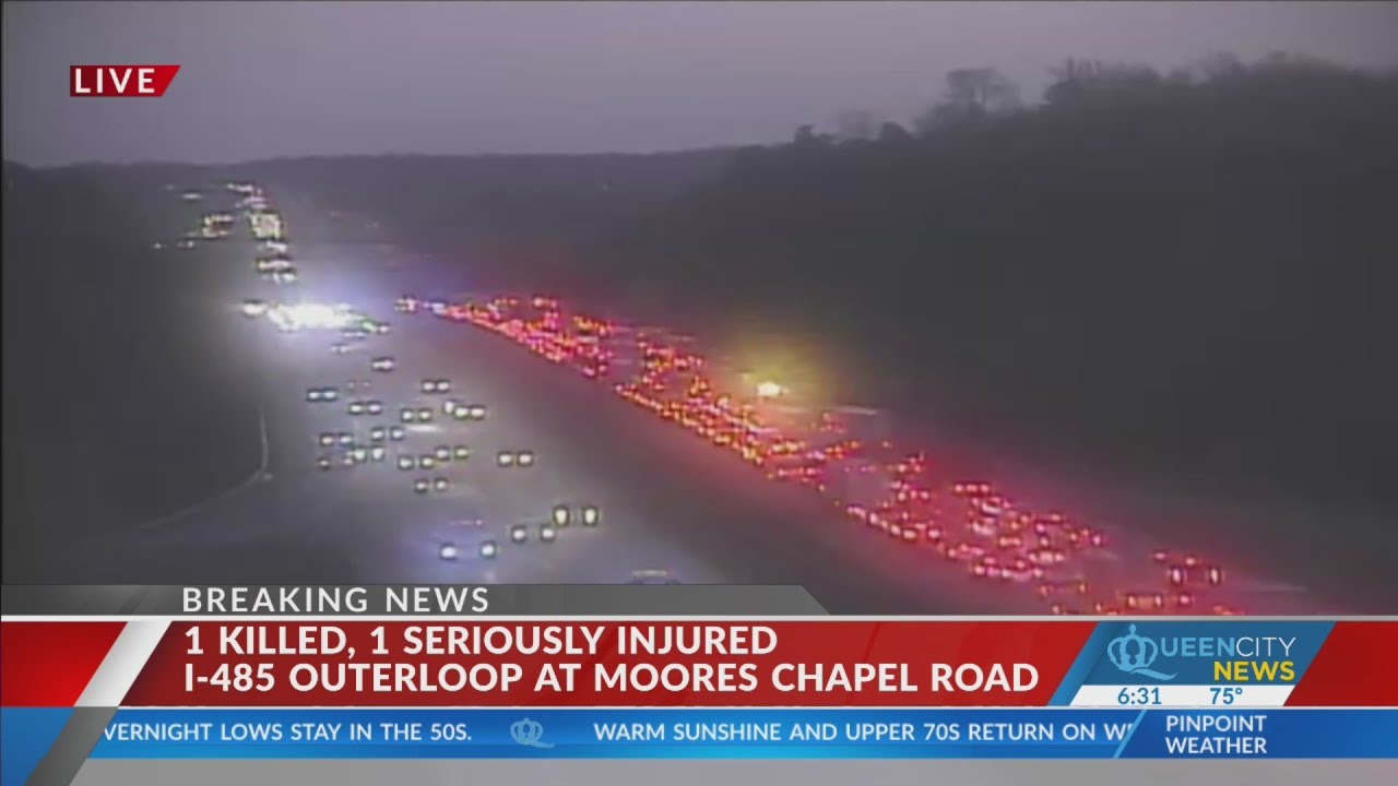 1 killed, another seriously injured in west Charlotte I-485 crash; road ...