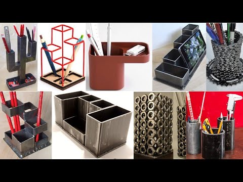 welding projects for beginners: desk organizer ideas