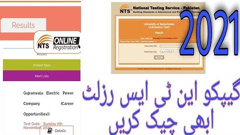 gepco NTS result 2021 | how to check gepco NTS result 2021 | گیپکو این ٹی ایس رزلٹ 2021