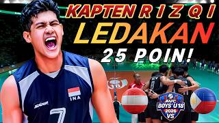 Kapten RIZQI LEDAKAN 25 POIN! Indonesia vs Philippines AVC BOYS' U18 2026