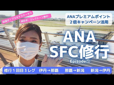 【SFC修行】Episode① 修行デビュー(演奏以外の旅動画はじめてみました!) ANA 伊丹発、いきなり三角飛び!? 旅好き、エレクトーン弾きのチャレンジ動画第一弾!