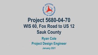 WIS 60 Improvement Project Sauk County