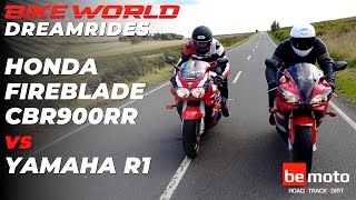 Bike World Dream Rides | Honda Fireblade CBR900RR vs Yamaha R1