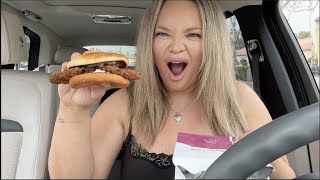 Trying McDonald's NEW Bacon Ranch McCrispy Sandwich!