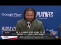 Jalen Brunson & Quentin Grimes Postgame Interview | New York Knicks beat Miami Heat 104-101