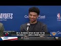 Jalen Brunson & Quentin Grimes Postgame Interview | New York Knicks beat Miami Heat 104-101