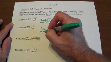 nth term test for divergence