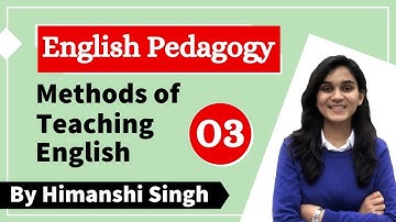 Target CTET-2020 | English Pedagogy Teaching Methods | Class-03