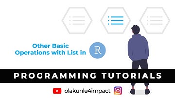 Other Important Operations with List in R Programming #rlanguage #olakunle4impact #tagng #rstudio