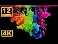 Abstract liquid 12 hours 4k satisfaying relaxing music  screensaver for meditation fluids