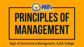 Unit-2 | Planning (PM) by Mr. N.Hemanth Kumar, Dept. of Commerce & Management, K.B.N. College.