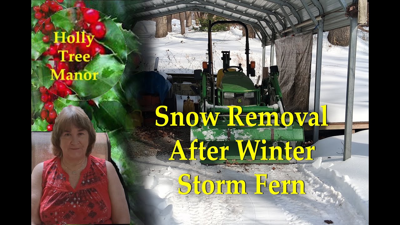 Snow Removal After Winter Storm Fern - YouTube