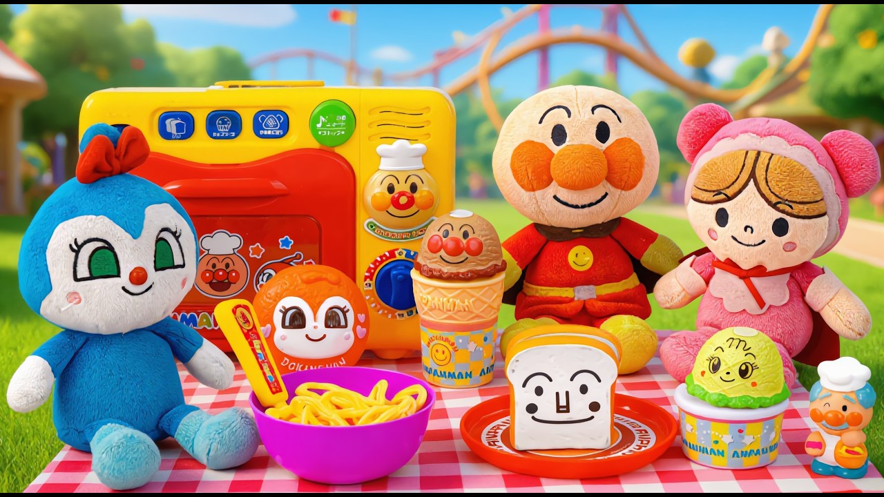 94 Minutes Satisfying with Unboxing Anpanman Picnic Adventure Toy