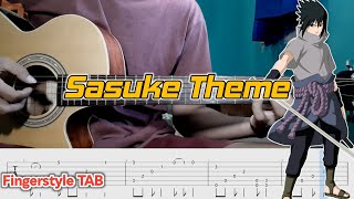 SASUKE Theme - Hyouhaku   Kokuten - Naruto Ost | Fingerstyle Guitar   TAB