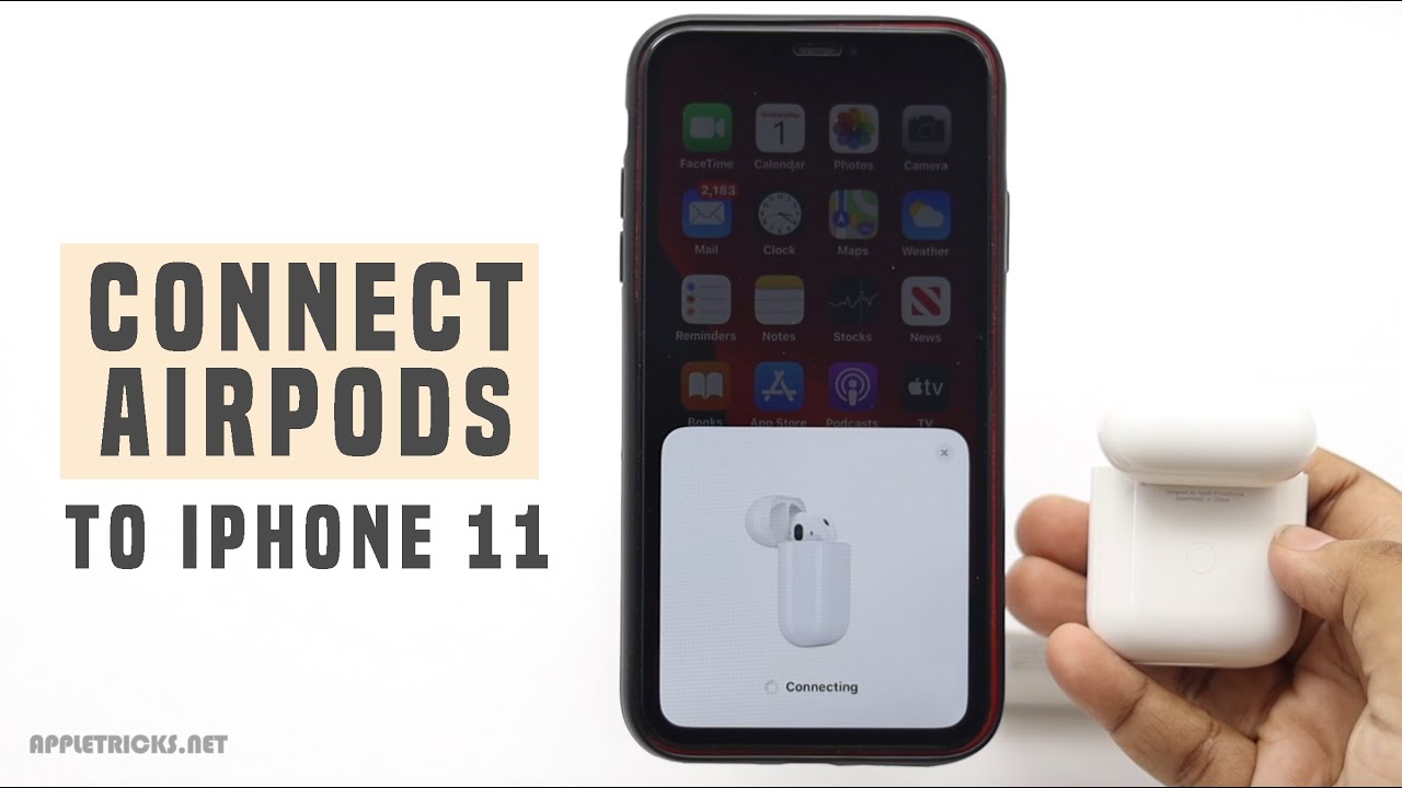 How do connect AirPods 2 my iPhone 11? Pair 2 (2nd Generation) with iPhone 11 - YouTube