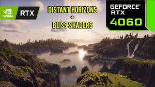 Pushing RTX 4060 to the Limit in Minecraft - Distant Horizons With Bliss Shaders Benchmark