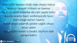 Zeo Jaweed - Kabus Lyrics - O Ses Türkiye Yarı Final