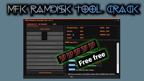 MFK Tool V6.1.1 Windows RamDisk Tool Cr@ck Latest Free