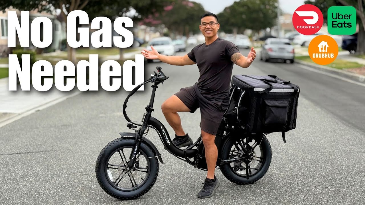 Making $20 an Hour On A Foldable Ebike w/ a HUGE BATTERY | Victrip Titan S Range Test