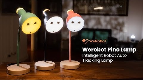 Now on Kickstarter: Werobot Pino Lamp: Intelligent Robot Auto Tracking Lamp