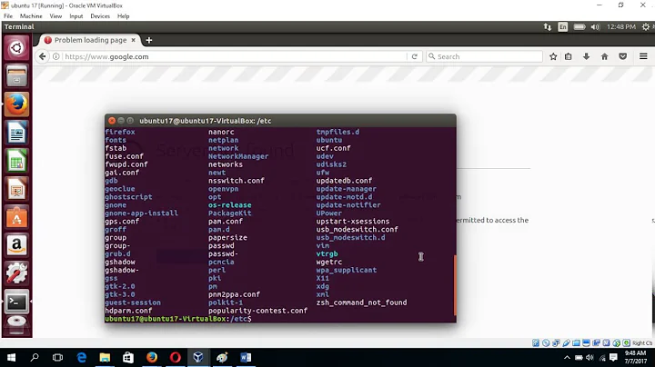 Solve Internet Connection Problem on Ubuntu 17.04