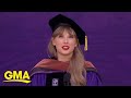 'Never be ashamed of trying': Taylor Swift tells Class of 2022 in commencement speech l GMA