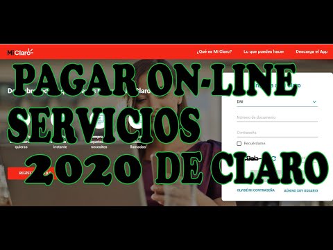 PAGAR ON-LINE SERVICIOS DE CLARO INTERNET-CELULAR 2020