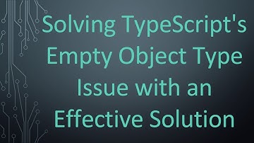 Solving TypeScript