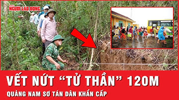 Cận cảnh vết nứt chạy dọc 120m trên đồi ở Quảng Nam, sơ tán khẩn cấp 41 nhân khẩu | Thời sự