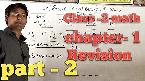 Class - 2 math # chapter-1# Revision# part -2#