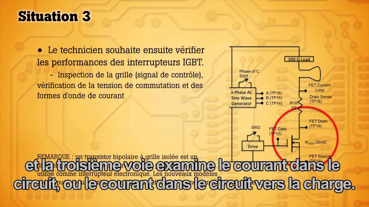 Vérification des performances des interrupteurs IGBT (transistors