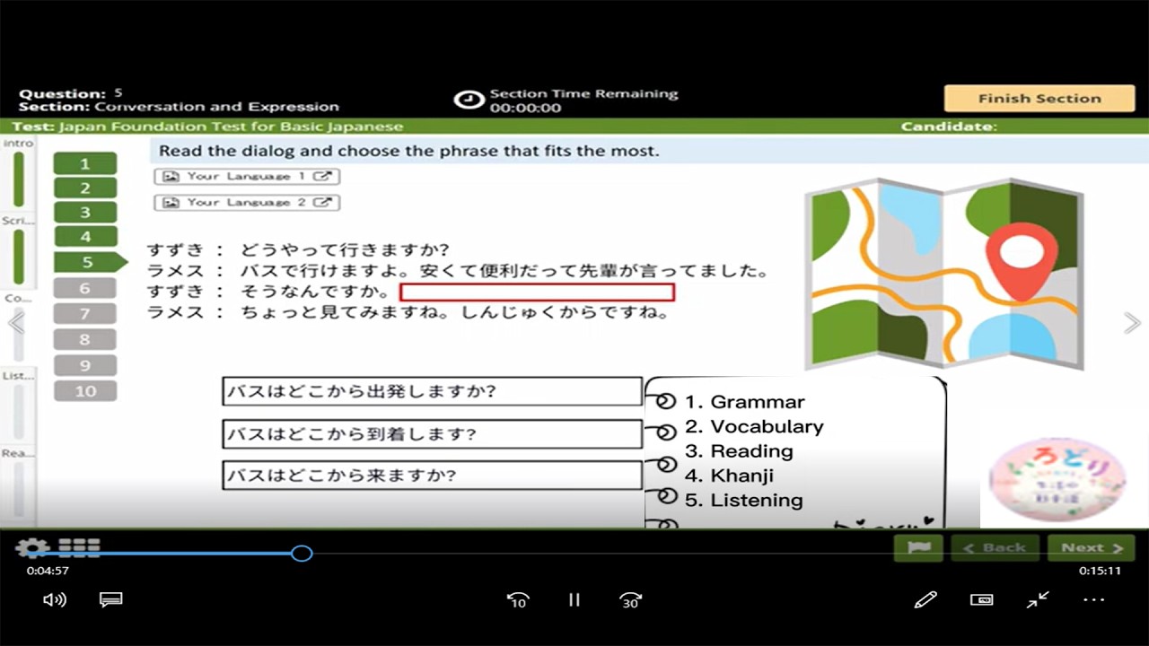 New jft model question mock test 2025 japan foundation test jft