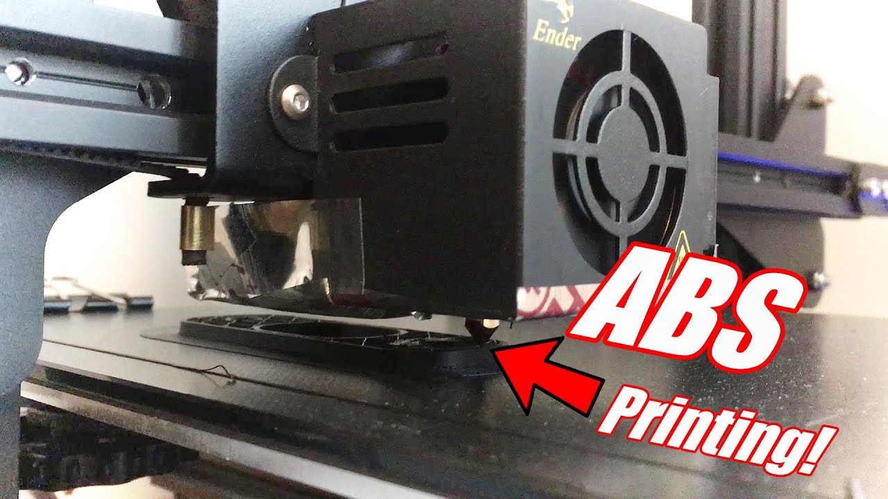 How To Print ABS On An Open Frame 3D Printer (Ender 3 / 3 Pro) YouTube