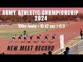 Chamod yodhasinghe army athletic championship 2024  100m heats  1042 sec01 new meet record