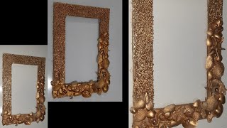 : DIY| sea shells craft| wall frame|creative