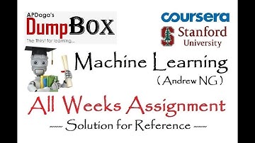 Coursera: Machine Learning All Weeks Assignment Solution for reference - Andrew NG | APDaga DumpBox