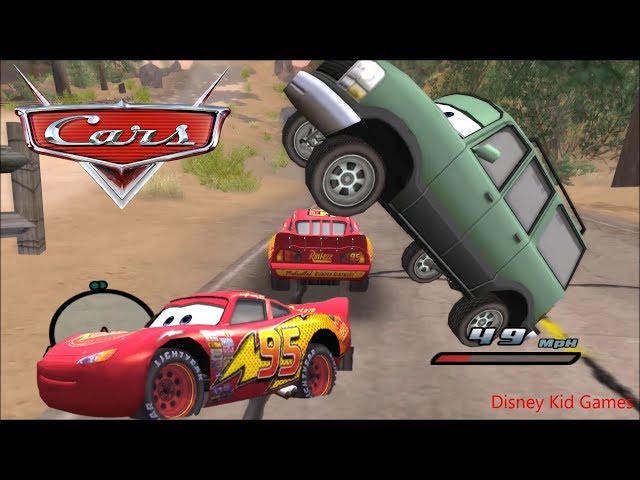 Disney Pixars Cars Movie Game - Crash Mcqueen 134 - Jumping