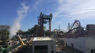 Cobra's Curse Hard Hat Construction Tour at Busch Gardens Tampa Feb 17, 2016